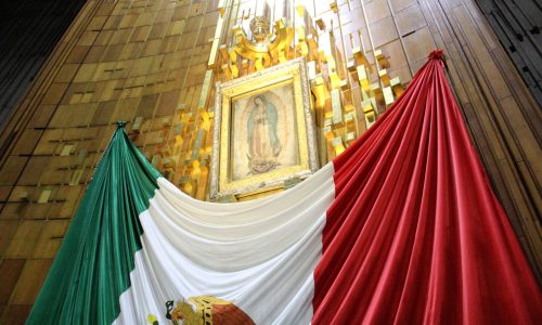 Mexico City, Mexico - Nov 26 2024: Interior of the Basilica of Santa Maria de Guadalupe is a Catholic Church, dedicated to the Virgin of Guadalupe, located on the Tepeyac hill in Mexico City