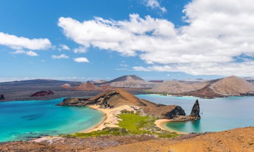 Amazing view in Bartolome Island in the Galapagos Islands, Ecuador